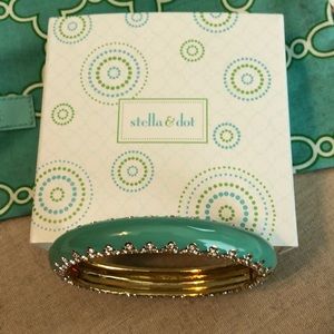 Stella & Dot turquoise enamel bracelet.